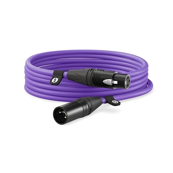 【30%OFF/OUTLET】RODE(ロード) XLR-6  XLR オス-メス ケーブル パープル / XLR6M-PU