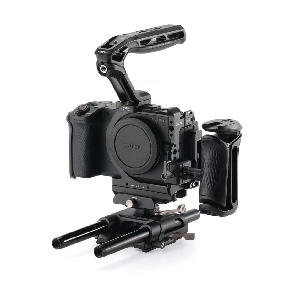 TILTA(ティルタ) Canon EOS R6 V用カメラケージ プロキット/ トップ・サイドハンドル/ベースプレート付属 ブラック TA-T102-B-B