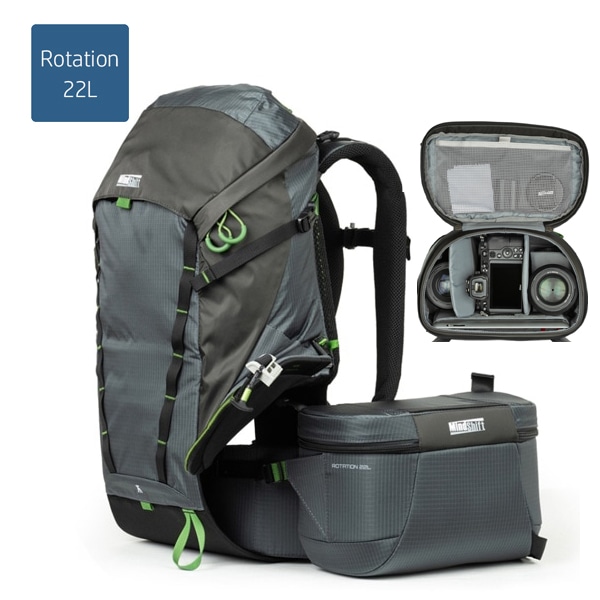 【30%OFF/ノベルティ/OUTLET】thinkTANKphoto(シンクタンクフォト) ローテーション 22L バックパック ブラックグレー