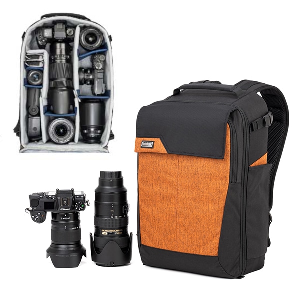 【50%OFF/OUTLET】thinkTANKphoto(シンクタンクフォト) ミラーレス ムーバー バックパック キャンプファイヤーオレンジ