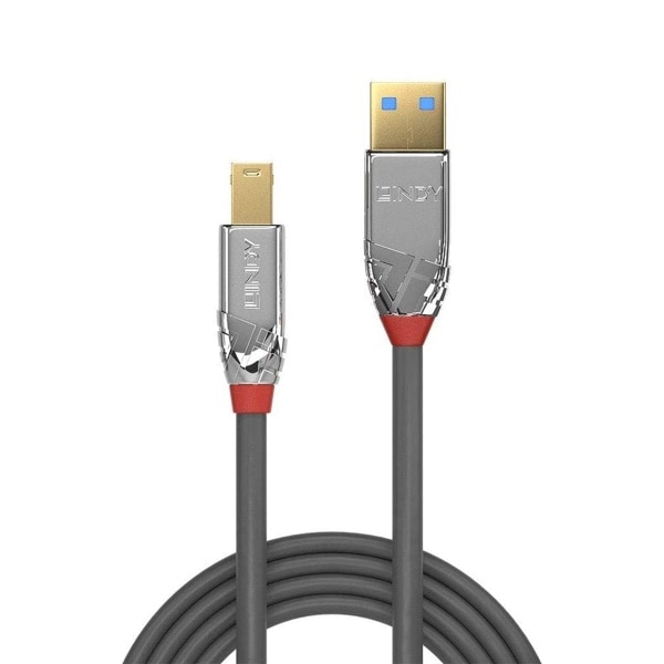 LINDY(リンディー) クロム仕様 USB3.0ケーブル タイプAオスータイプ Bオス 5m 36664