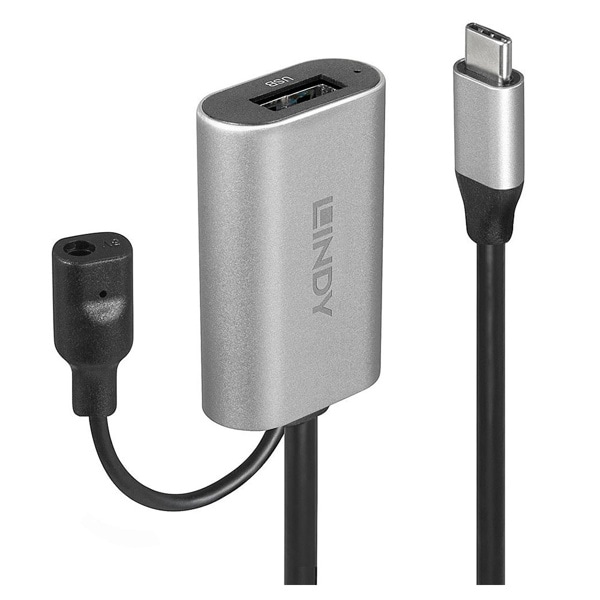 LINDY(リンディー) USB 3.1 Gen1/3.0 TypeC - A アクティブ延長ケーブル 5m