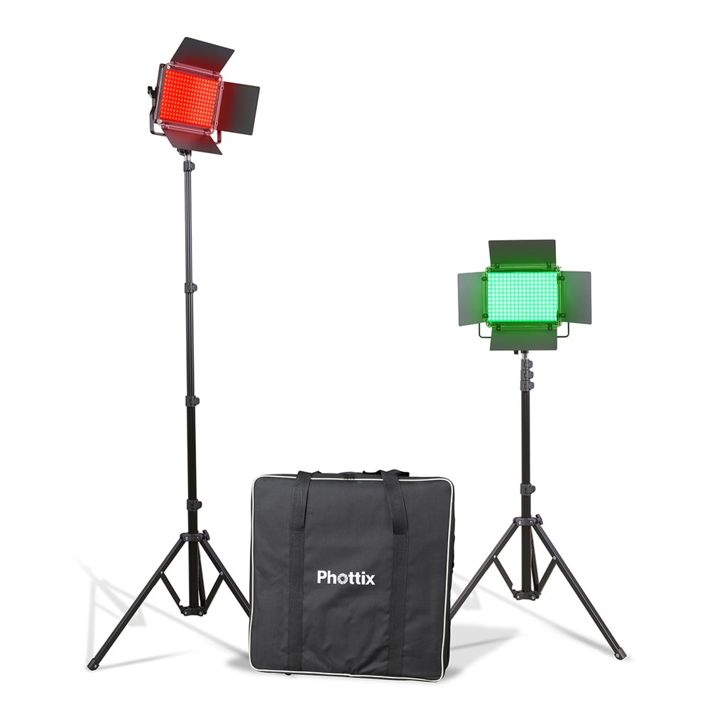 【20%OFF/SALE】Phottix(フォティックス) Kali 50R RGB LEDライト ツインキットセット