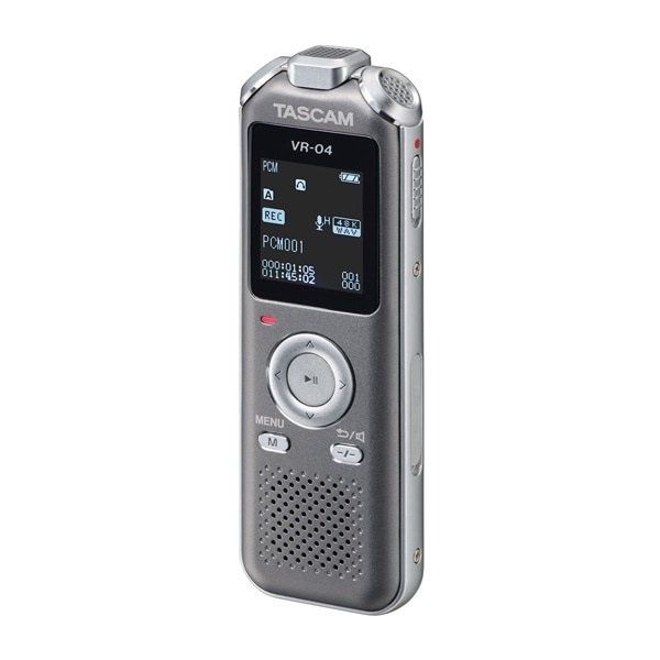 TASCAM(タスカム) VR-04 ワイドFMチューナー搭載 ボイスレコーダー グレー