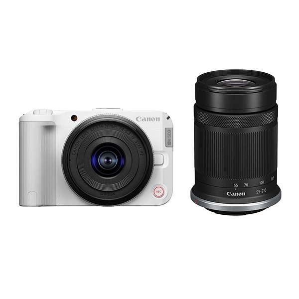 【-8/20キャンペーン】Canon(キヤノン) EOS R50 V・ダブルズームキット ホワイト 6896C009
