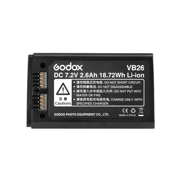 GODOX(ゴドックス) V1S/V1N/V1C/V1F/V1O/V1フラッシュ用リチウムイオンバッテリー VB26  253875