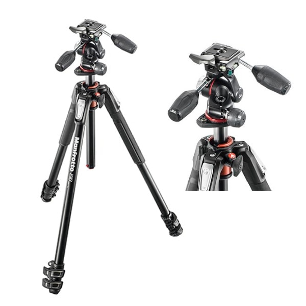 Manfrotto(マンフロット) 190プロアルミニウム三脚3段 +雲台キット MK190XPRO3-3W