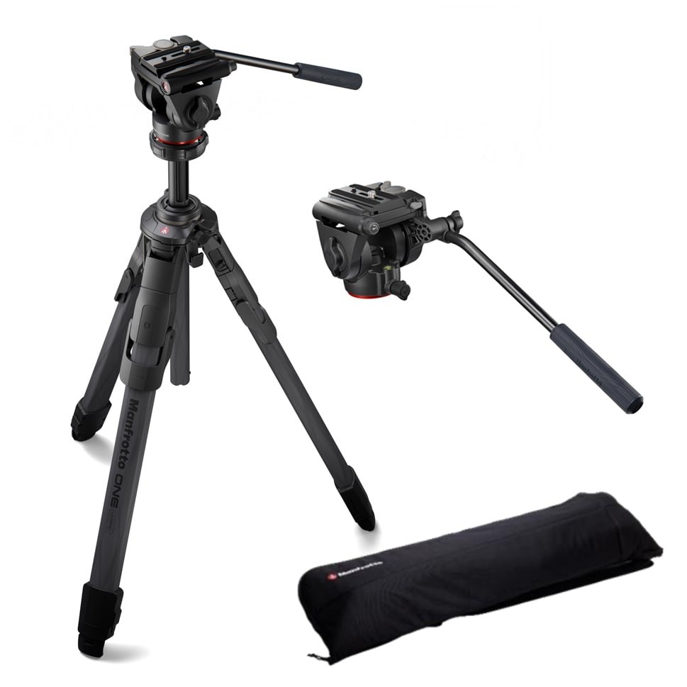 【-7/31キャンペーン】Manfrotto(マンフロット) ONE カーボン 三脚 500X フルード雲台キット MKONEC-500X