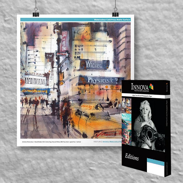 Innova Art(イノーバアート) ファブリアーノアルティスティコウォーターカラーラグ 310gsm A2 25枚 IFA-108-S0420-025