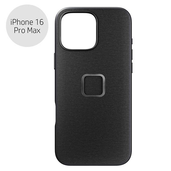 Peak Design(ピークデザイン) エブリデイ ケース iPhone 16 Pro Max チャコール / ナイロンキャンバス / M-MC-BV-CH-1