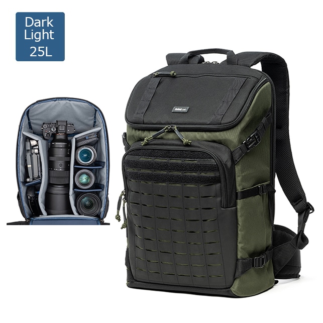 【ノベルティ付き】thinkTANKphoto(シンクタンクフォト) ダークライト 25L モンタナグリーン