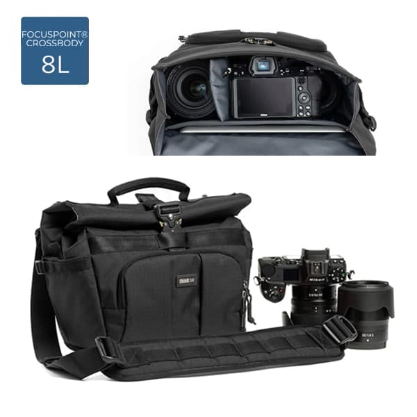 thinkTANKphoto(シンクタンクフォト) フォーカスポイント クロスボディ 8L アスファルトブラック