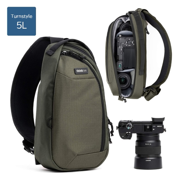 【予約受付中】thinkTANKphoto(シンクタンクフォト) ターンスタイル 5L グリーンウェイ